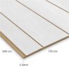 MDF Ranurado Laricina 1.22 x 2.44 m x 5.5mm
