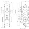 Cerradura Embutir Odis 206 Colonial Patio-Loggia – Linea 206 - Imagen 4