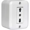 Enchufe Hembra Sobrepuesto Simple 10/16A MEC - Imagen 2